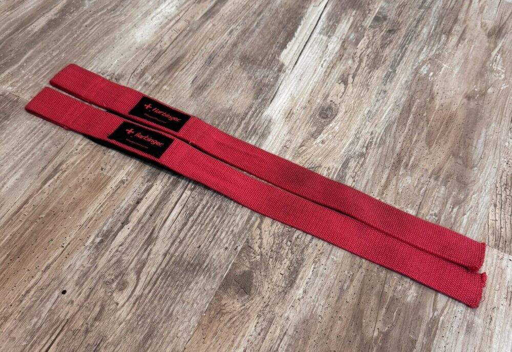 Harbinger Padded Lifting Straps Pink Cotton Women's 21"